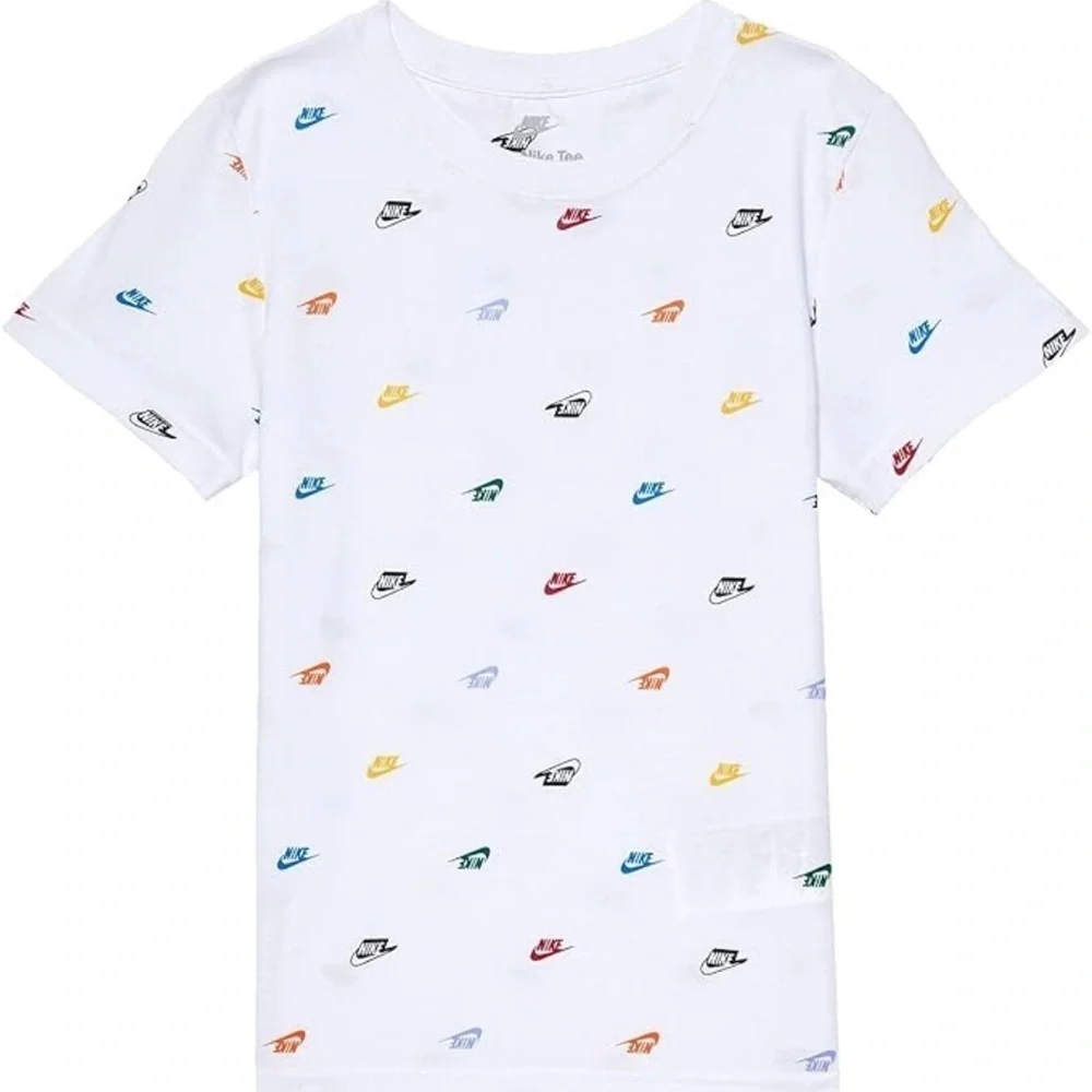 Nike girls 🔥🥰Futura Monogram All Over Print Tee girlsT-shirt Tee XL